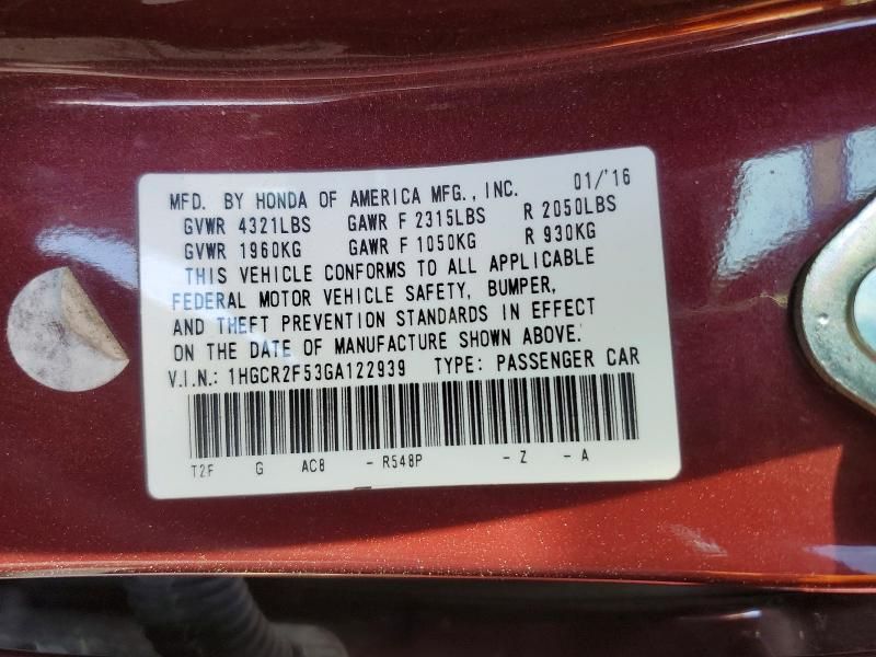 2016 Honda Accord Sport