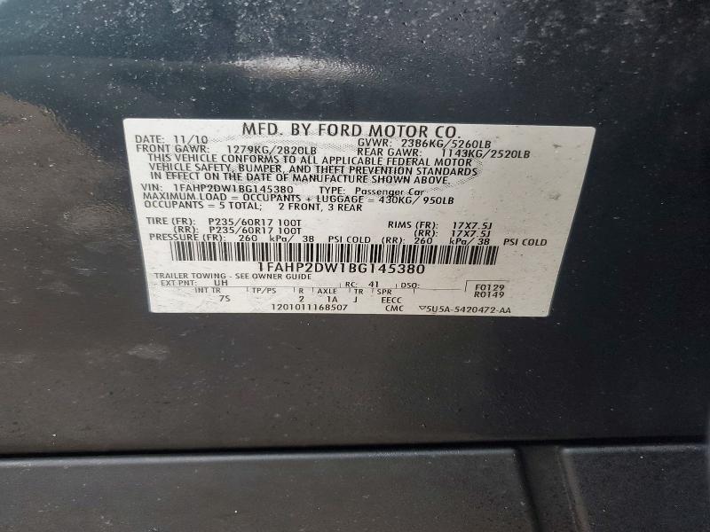 2011 Ford Taurus se