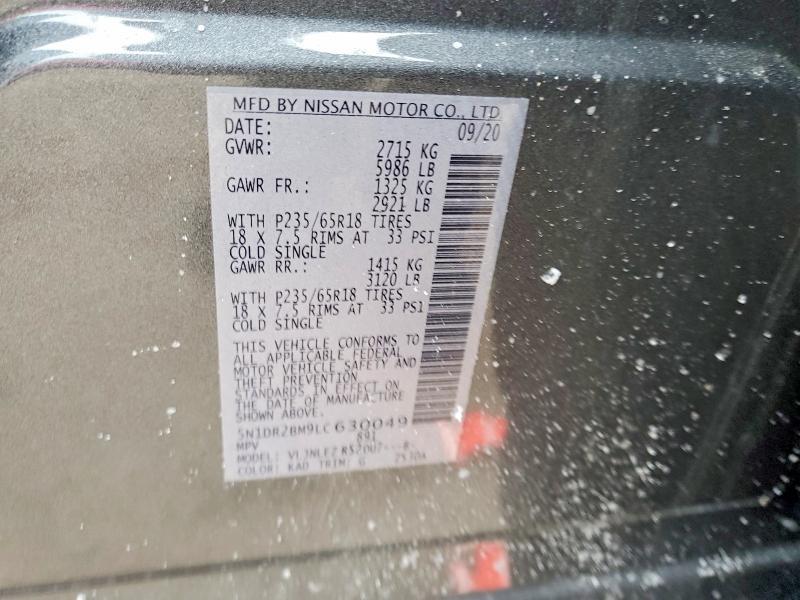 2020 Nissan Pathfinder sv