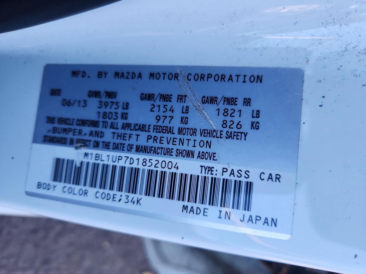 2013 Mazda 3 I