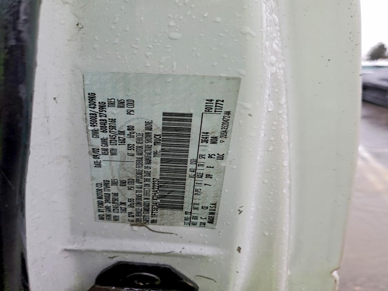 2003 Ford E350 Delivery van