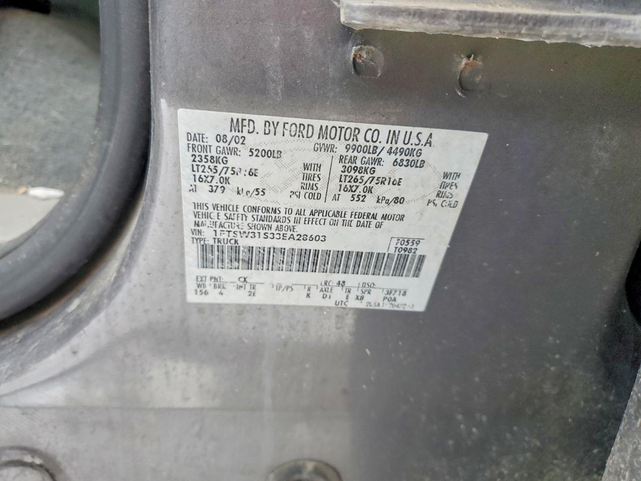 2003 Ford F350 SRW Super Duty