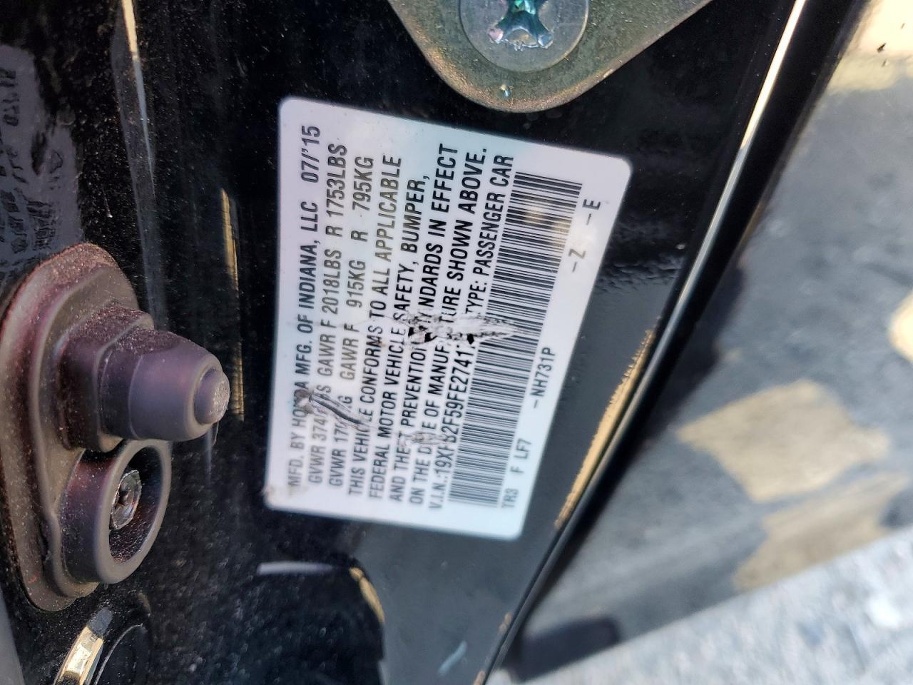 2015 Honda Civic lx