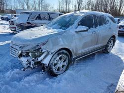 Salvage cars for sale from Copart Central Square, NY: 2018 Chevrolet Equinox Premier