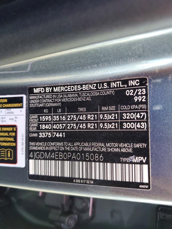 2023 Mercedes-Benz Eqs suv 580 4matic