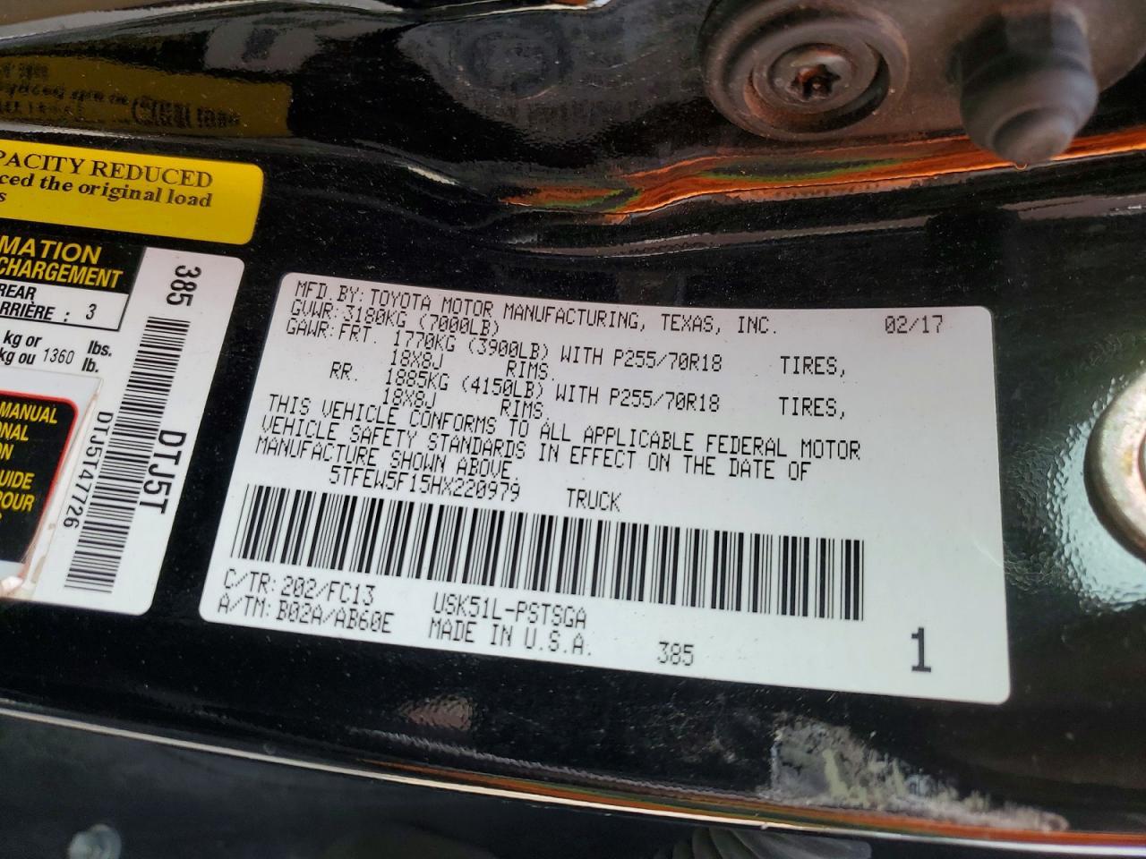 2017 Toyota Tundra Crewmax SR5