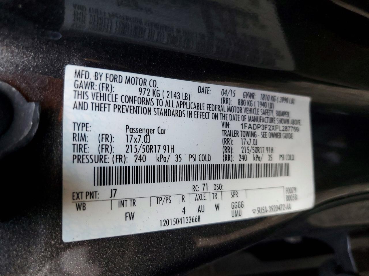 2015 Ford Focus