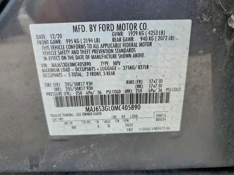 2021 Ford Ecosport se