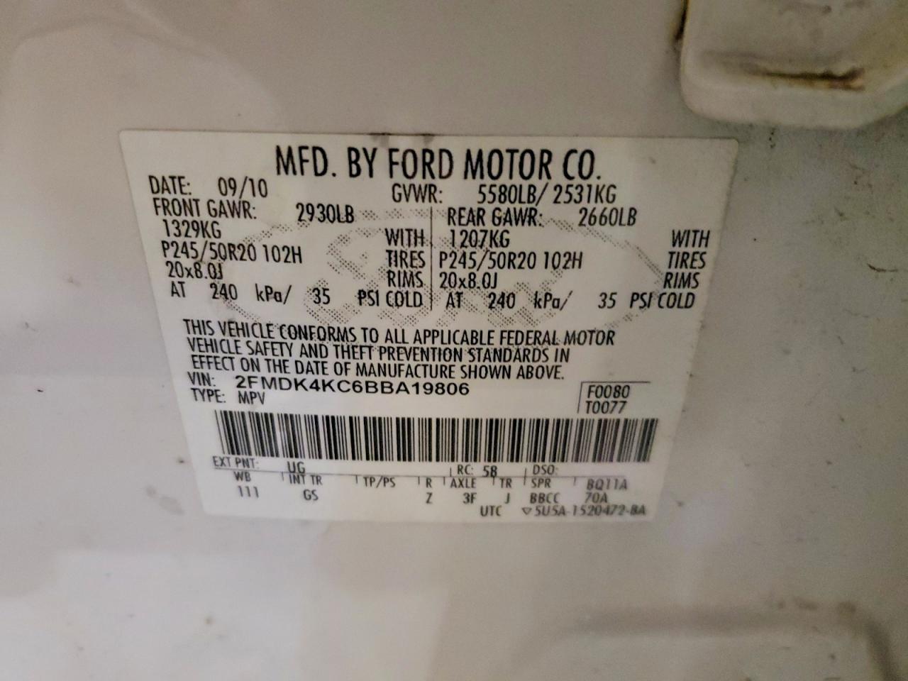 2011 Ford Edge Limited