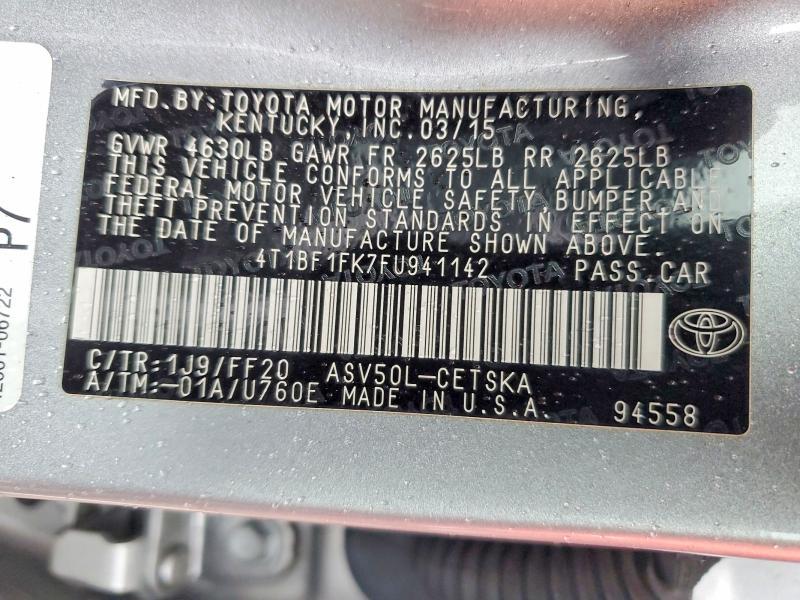 2015 Toyota Camry le