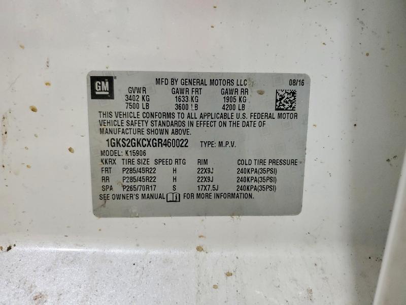 2016 GMC Yukon xl K1500 slt