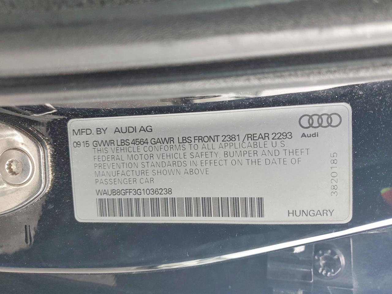 2016 Audi A3 Premium