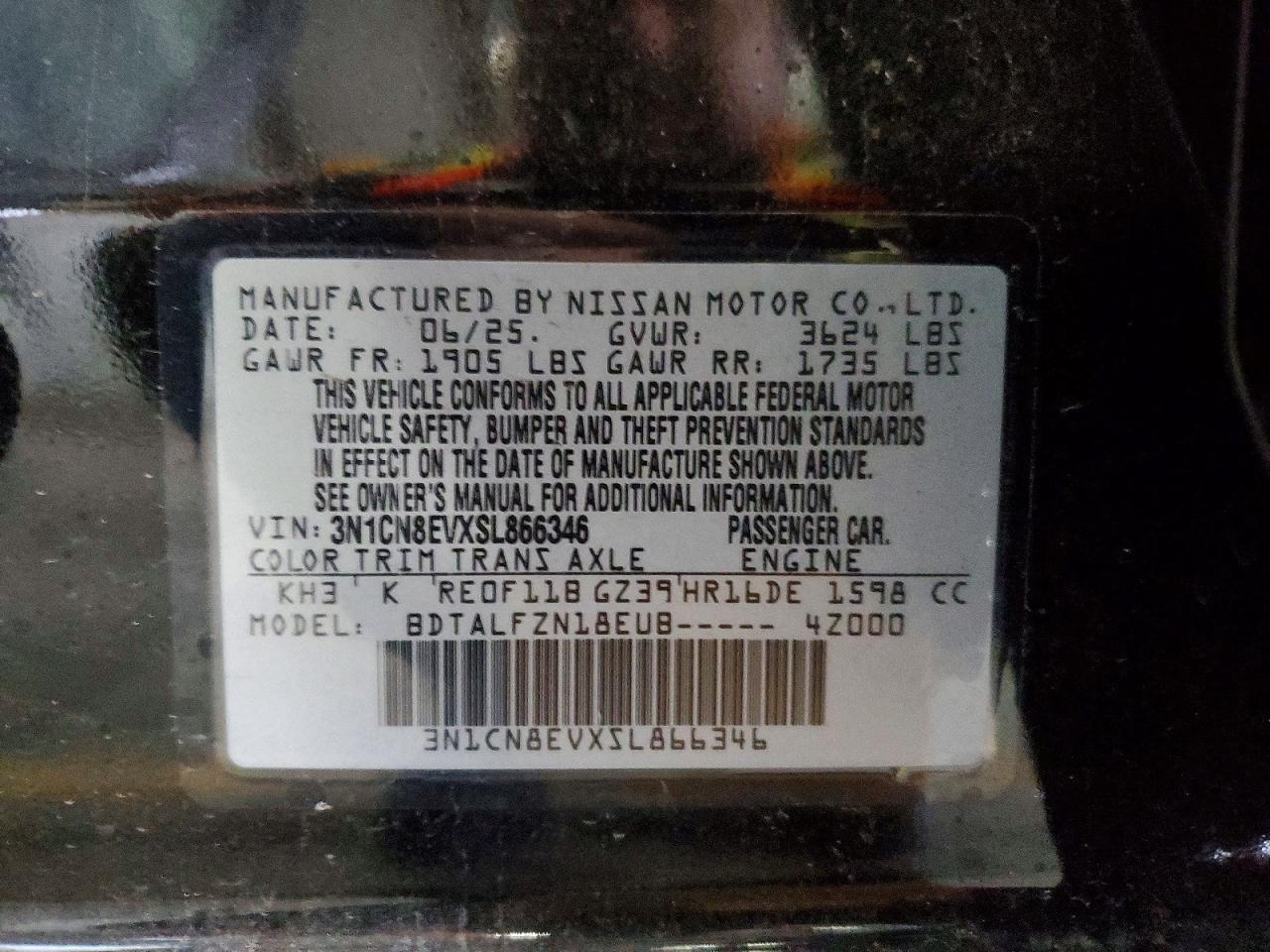 2025 Nissan Versa sv