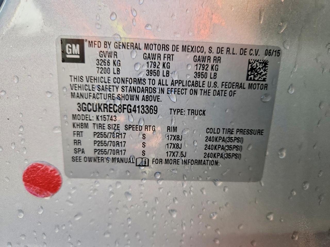 2015 Chevrolet Silverado K1500 LT