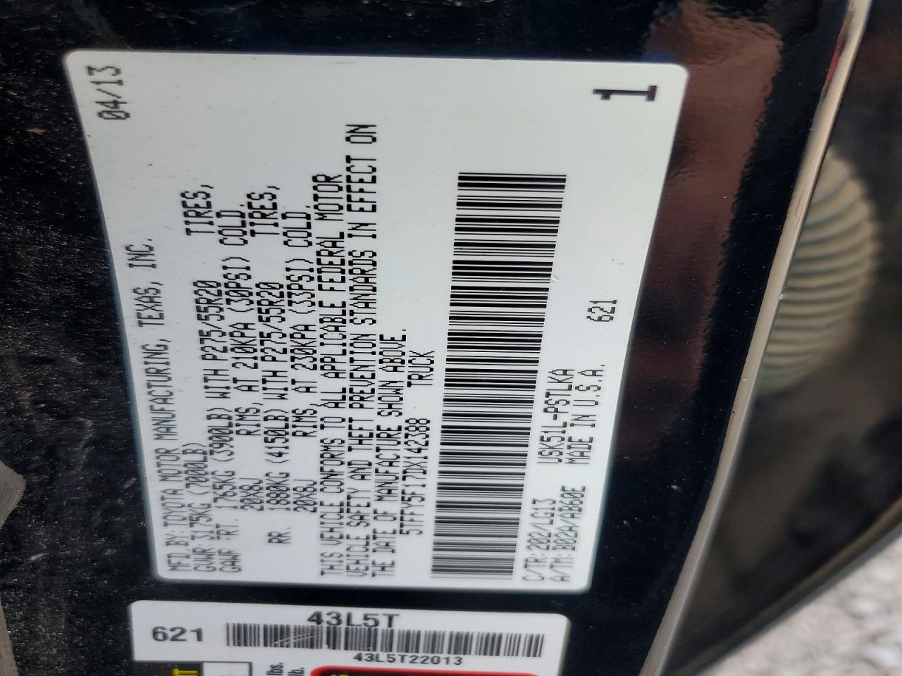 2013 Toyota Tundra Platinum