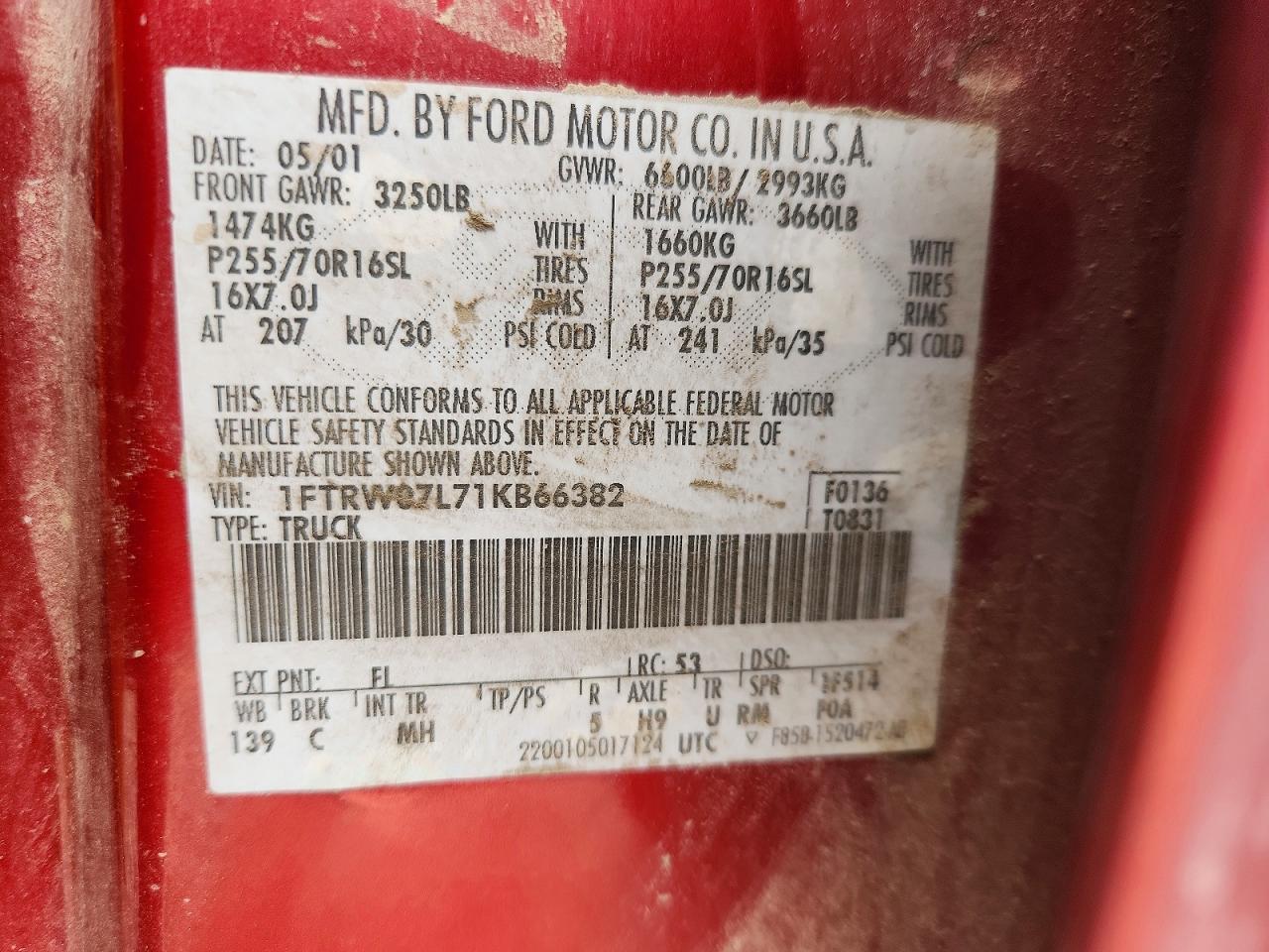 2001 Ford F150 Supercrew