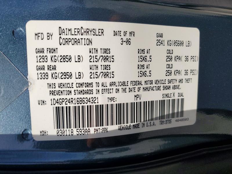 2006 Dodge Grand Caravan se