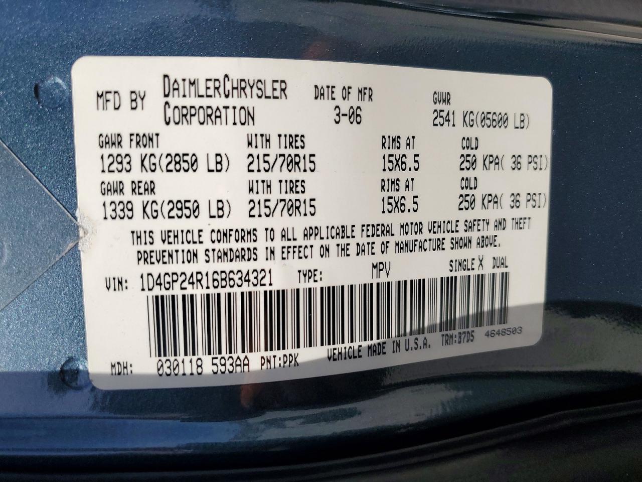 2006 Dodge Grand Caravan se