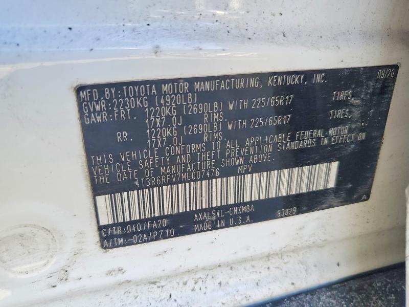 2021 Toyota Rav4 Hybrid xle