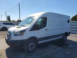 Salvage trucks for sale at Miami, FL auction: 2015 Ford Transit T-350