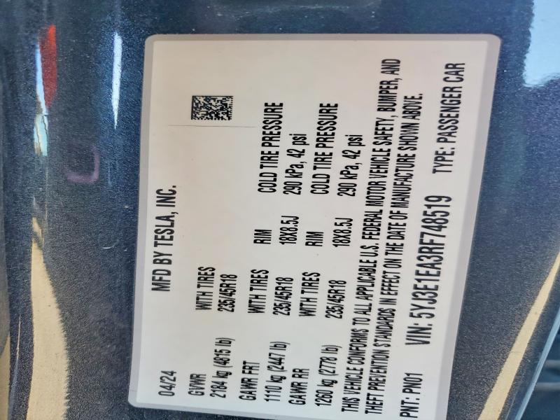 2024 Tesla Model 3