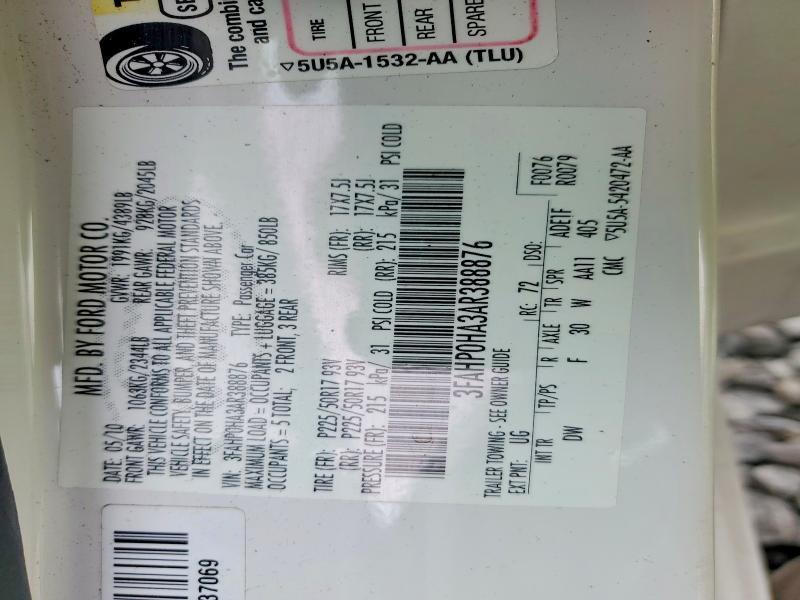 2010 Ford Fusion se