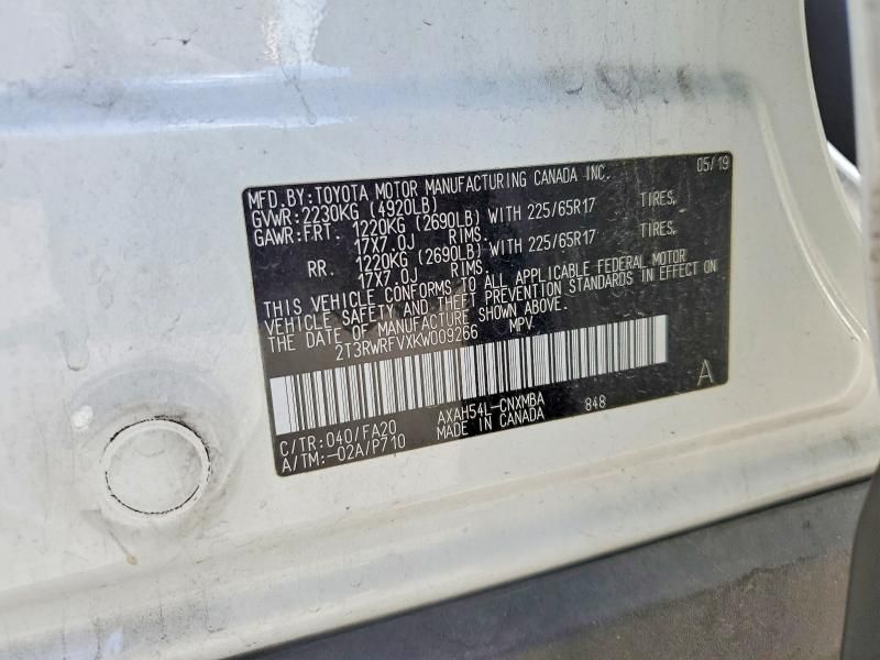 2019 Toyota Rav4 xle