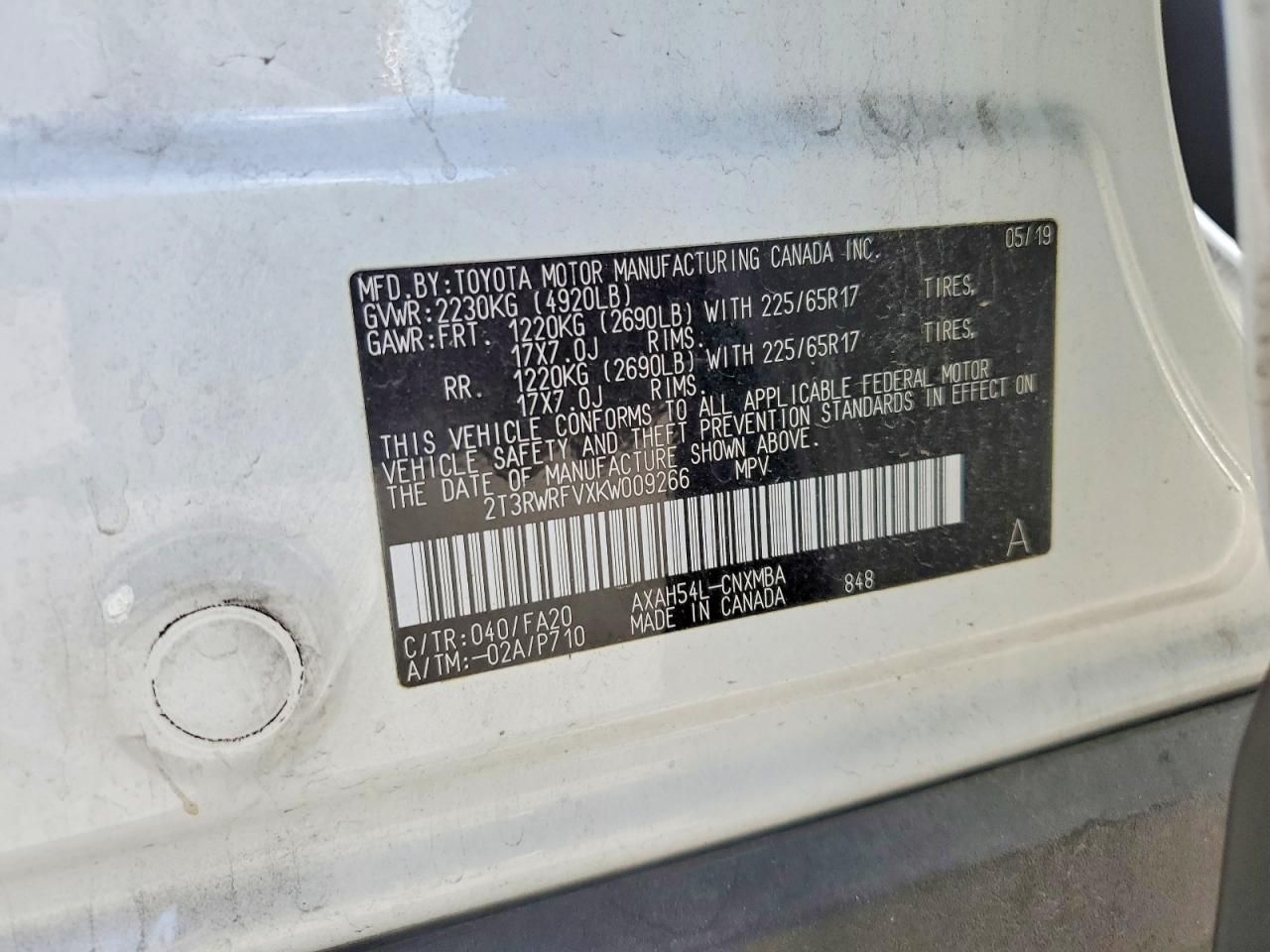 2019 Toyota Rav4 xle