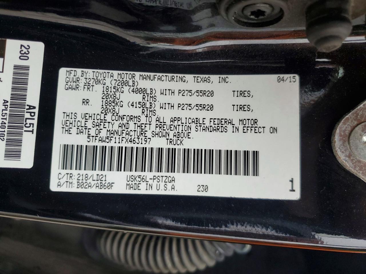2015 Toyota Tundra 1794 Edition