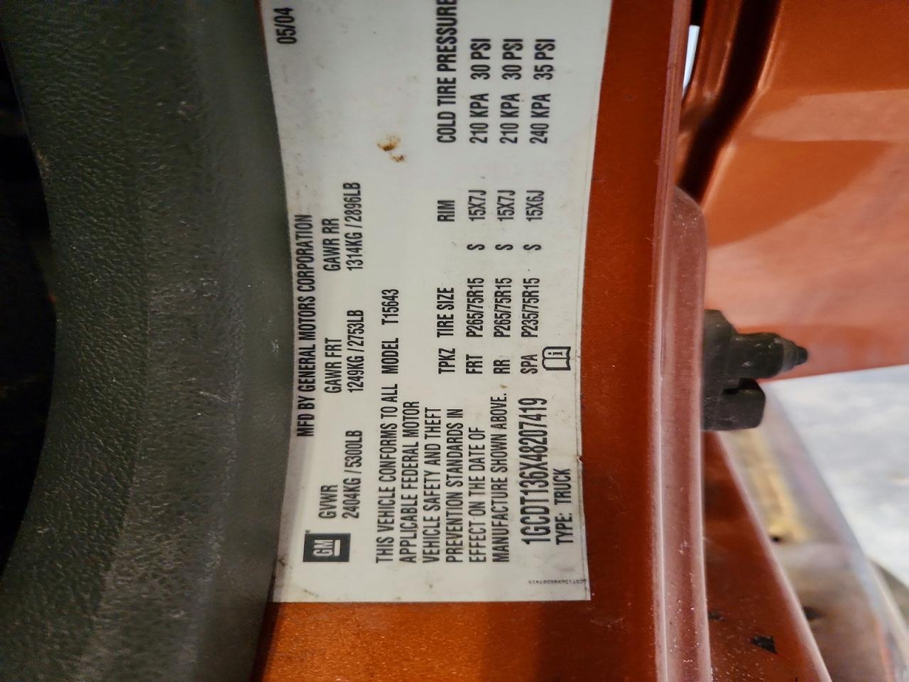 2004 Chevrolet Colorado