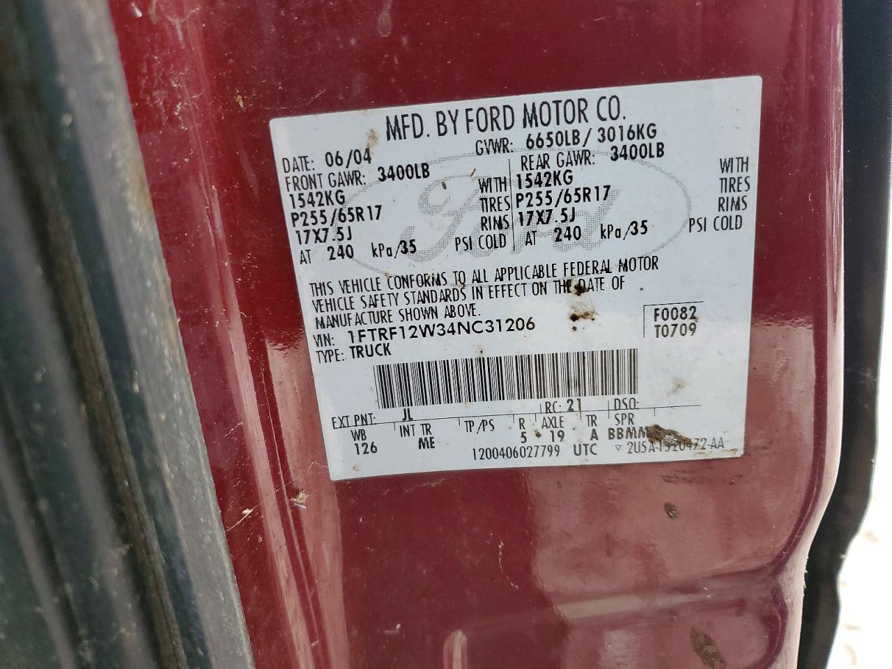 2004 Ford F150