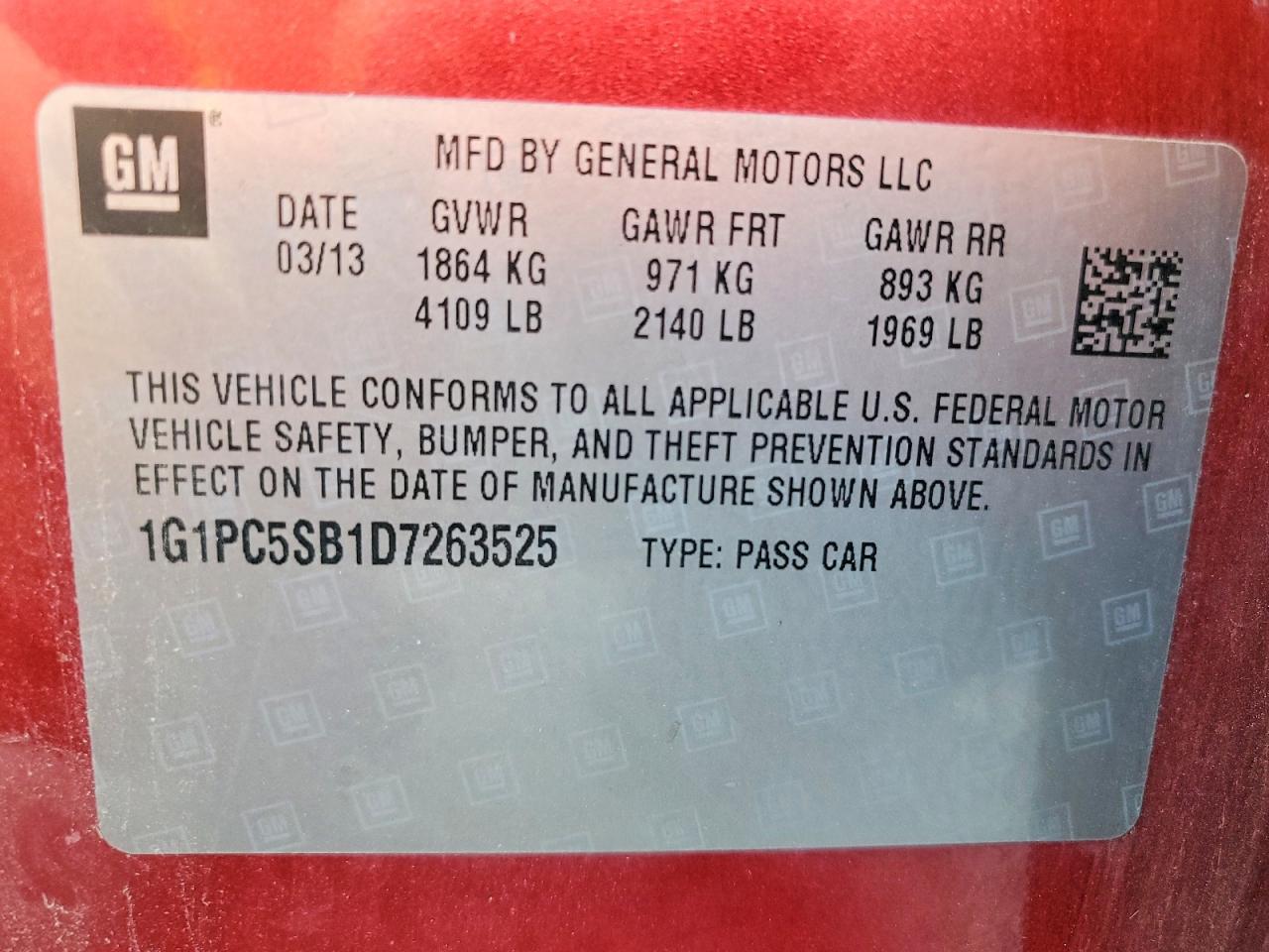 2013 Chevrolet Cruze lt