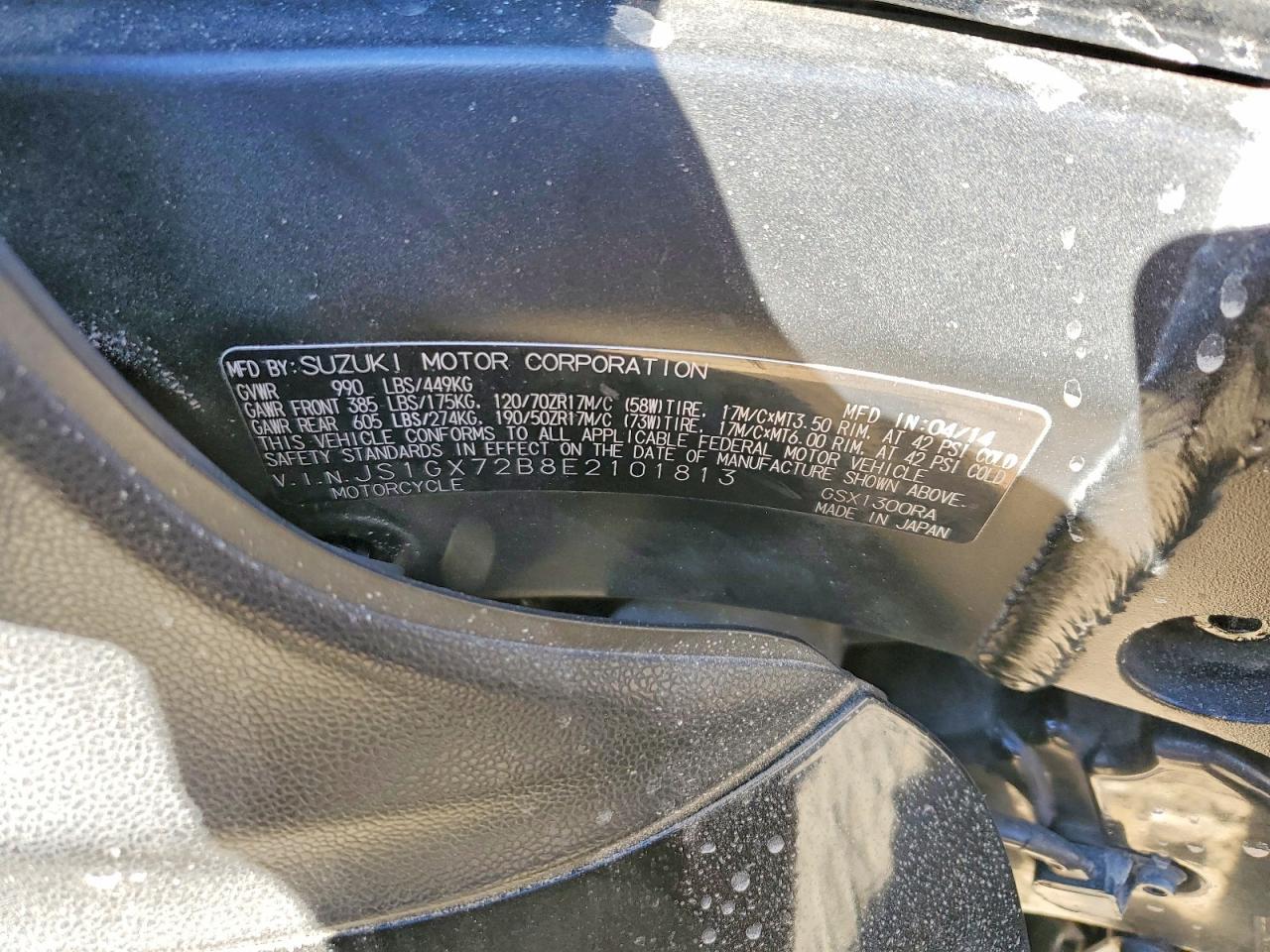 2014 Suzuki GSX1300 RA