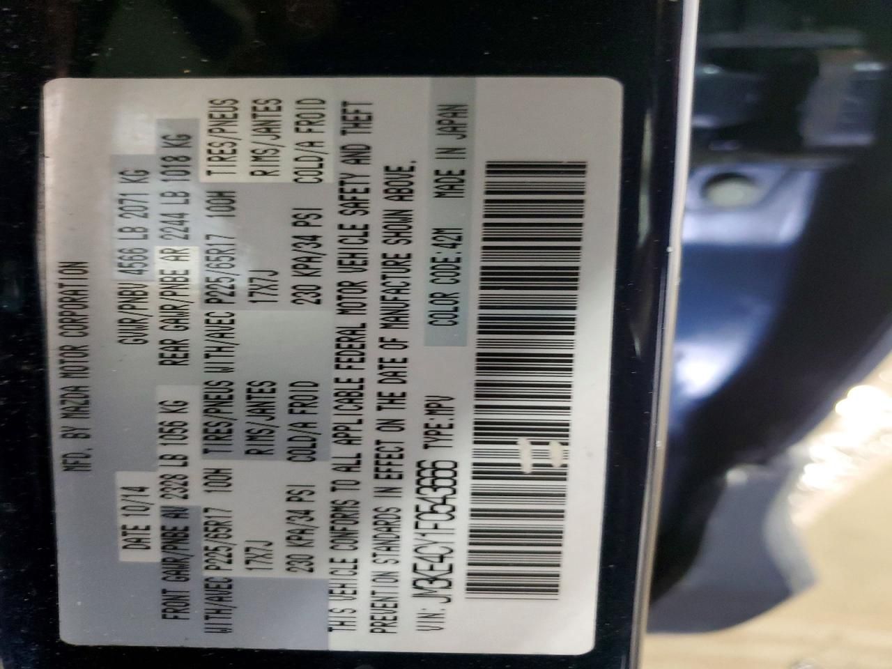 2015 Mazda Cx-5 Touring