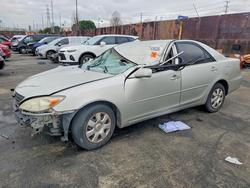 Vehiculos salvage en venta de Copart Wilmington, CA: 2003 Toyota Camry le