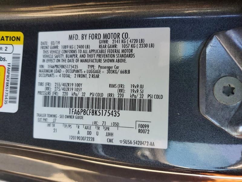 2019 Ford Mustang gt