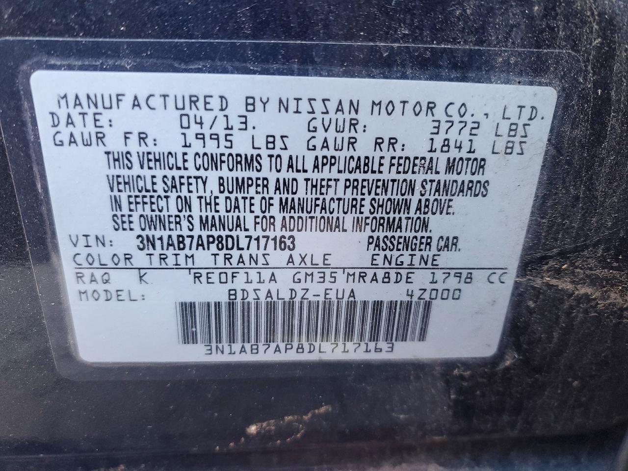 2013 Nissan Sentra s