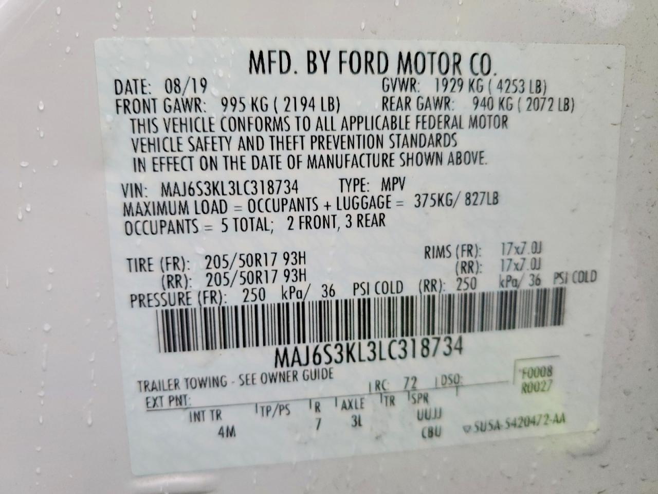 2020 Ford Ecosport Titanium