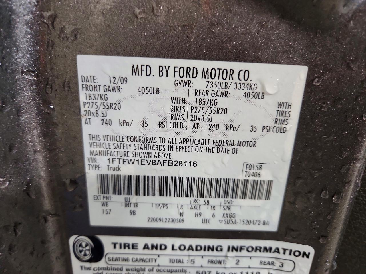 2010 Ford F150 Supercrew
