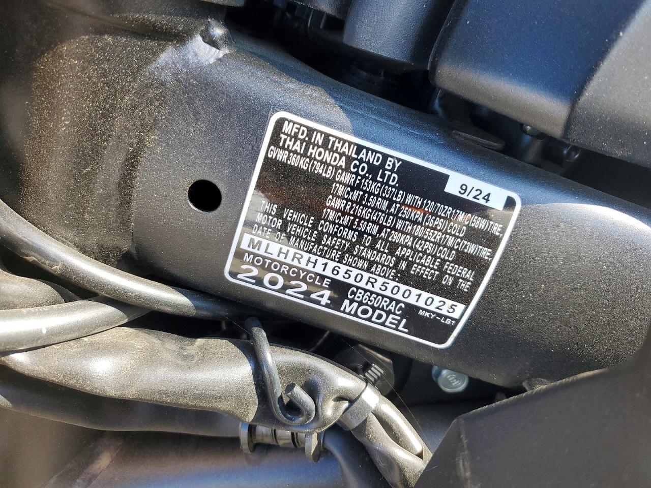 2024 Honda CB650 R