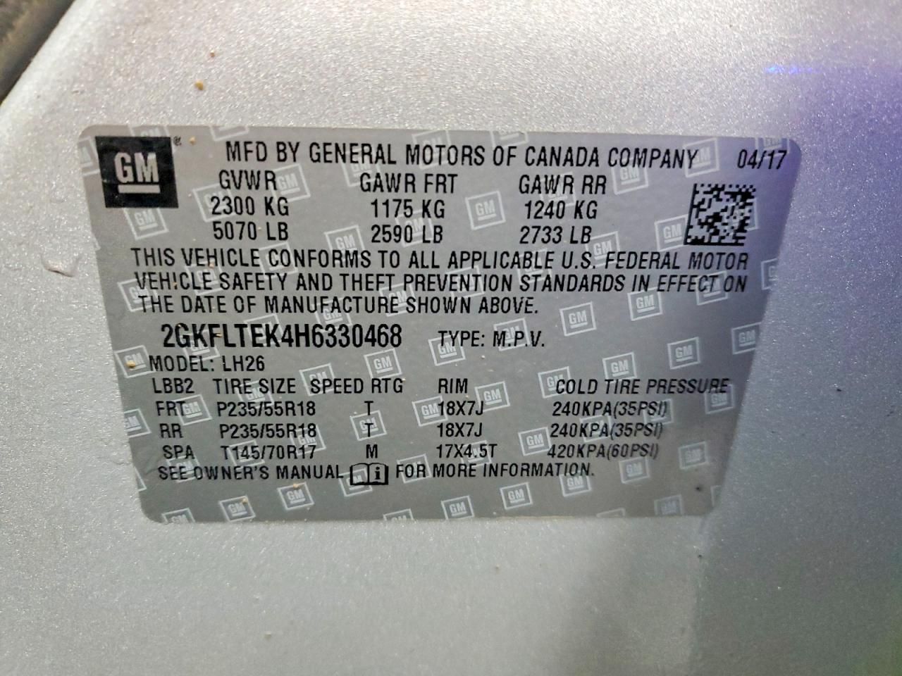 2017 GMC Terrain sle