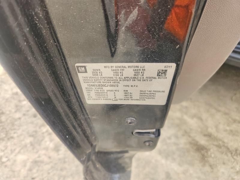 2012 Chevrolet Traverse lt