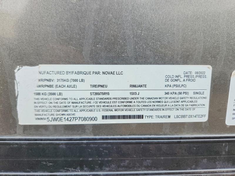 2023 Novae LSCBB7.0X14TE2FF Enclosed Cargo Trailer