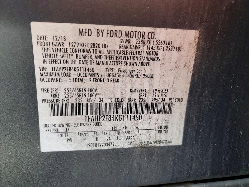 2019 Ford Taurus Limited