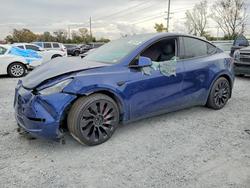 Tesla salvage cars for sale: 2022 Tesla Model y