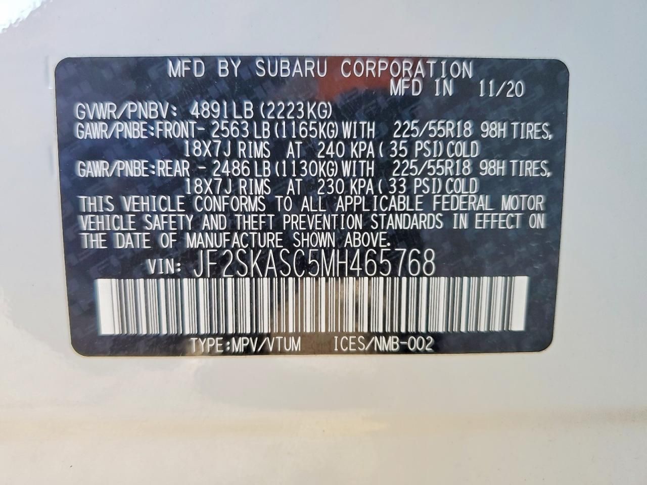 2021 Subaru Forester Limited