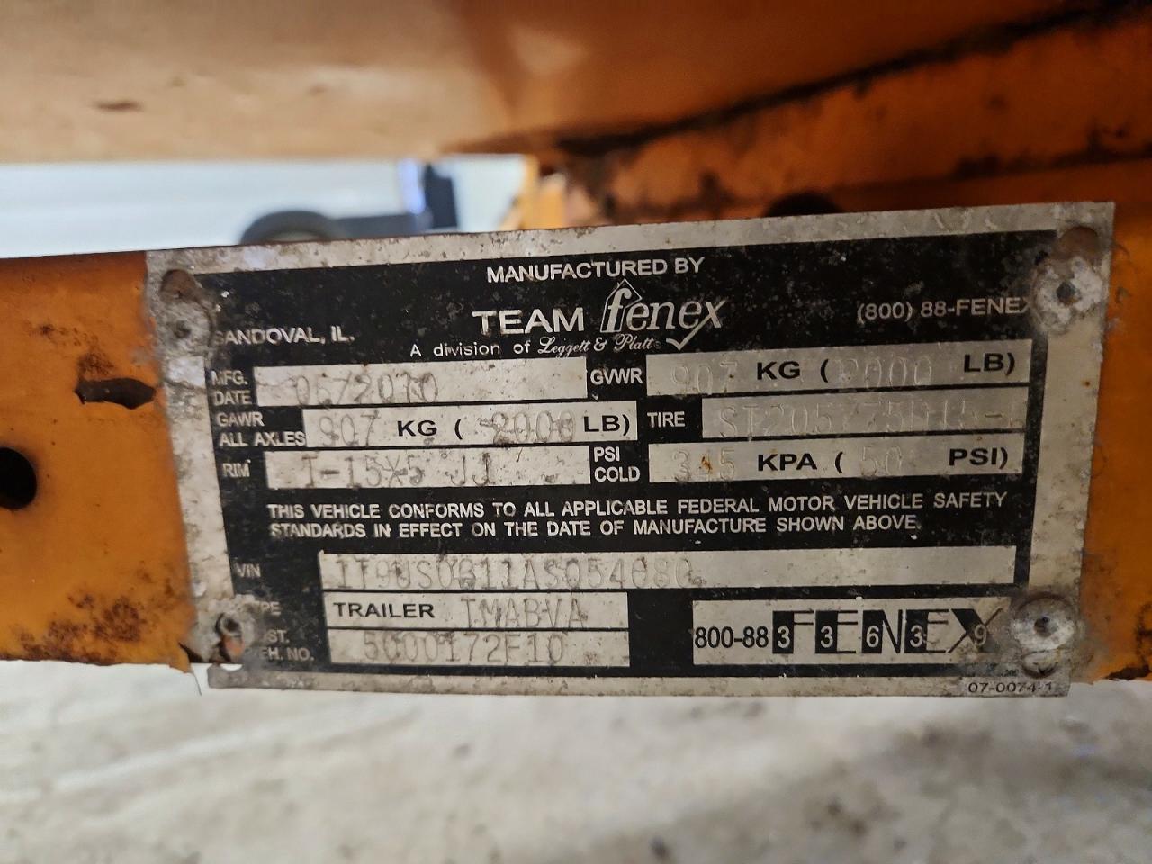 2010 Unknown 2010 Team Fenex Arrow Board Trailer
