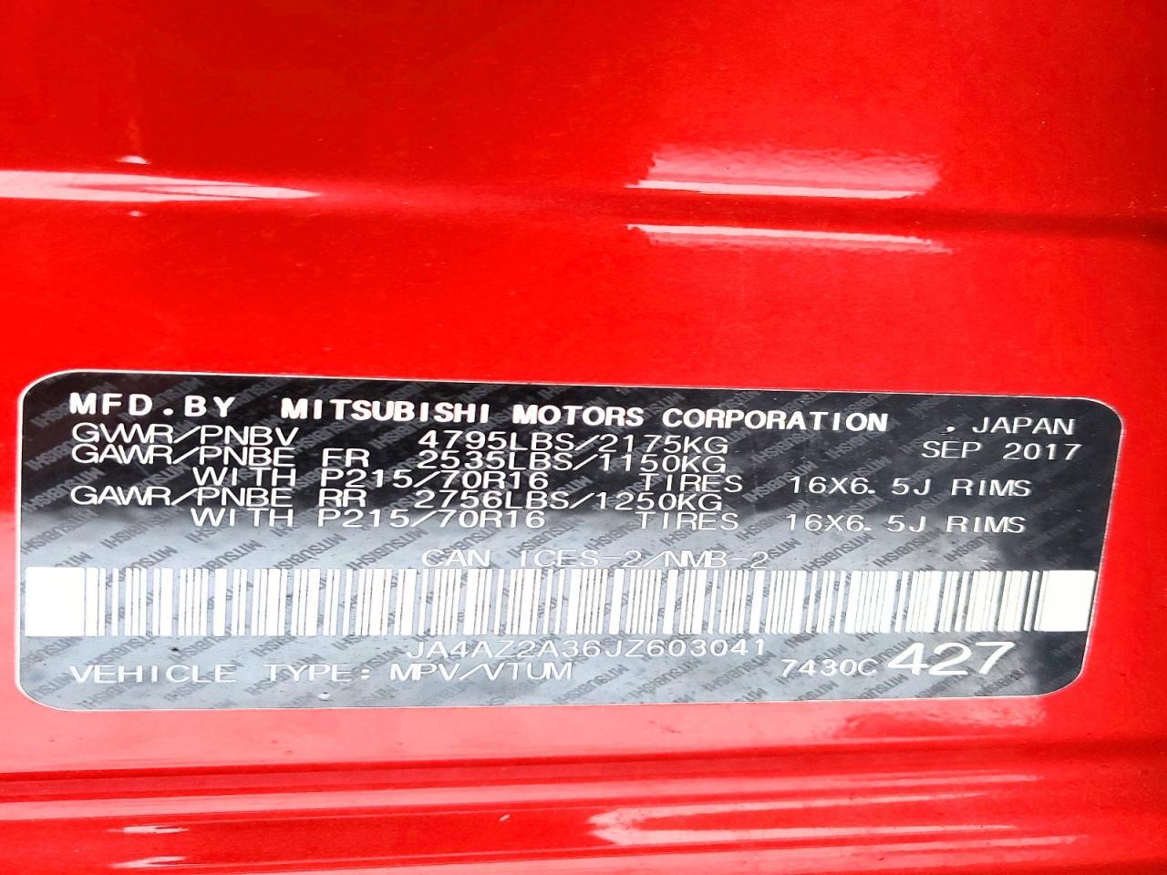 2018 Mitsubishi Outlander es
