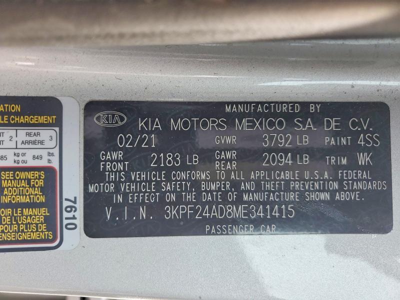 2021 KIA Forte fe
