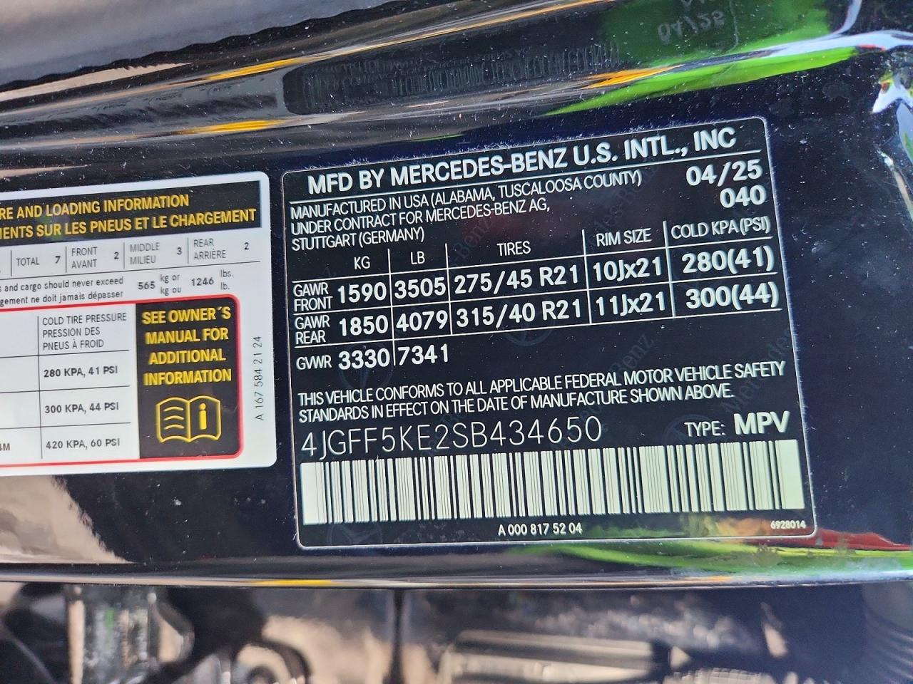 2025 Mercedes-Benz Gls 450 4matic